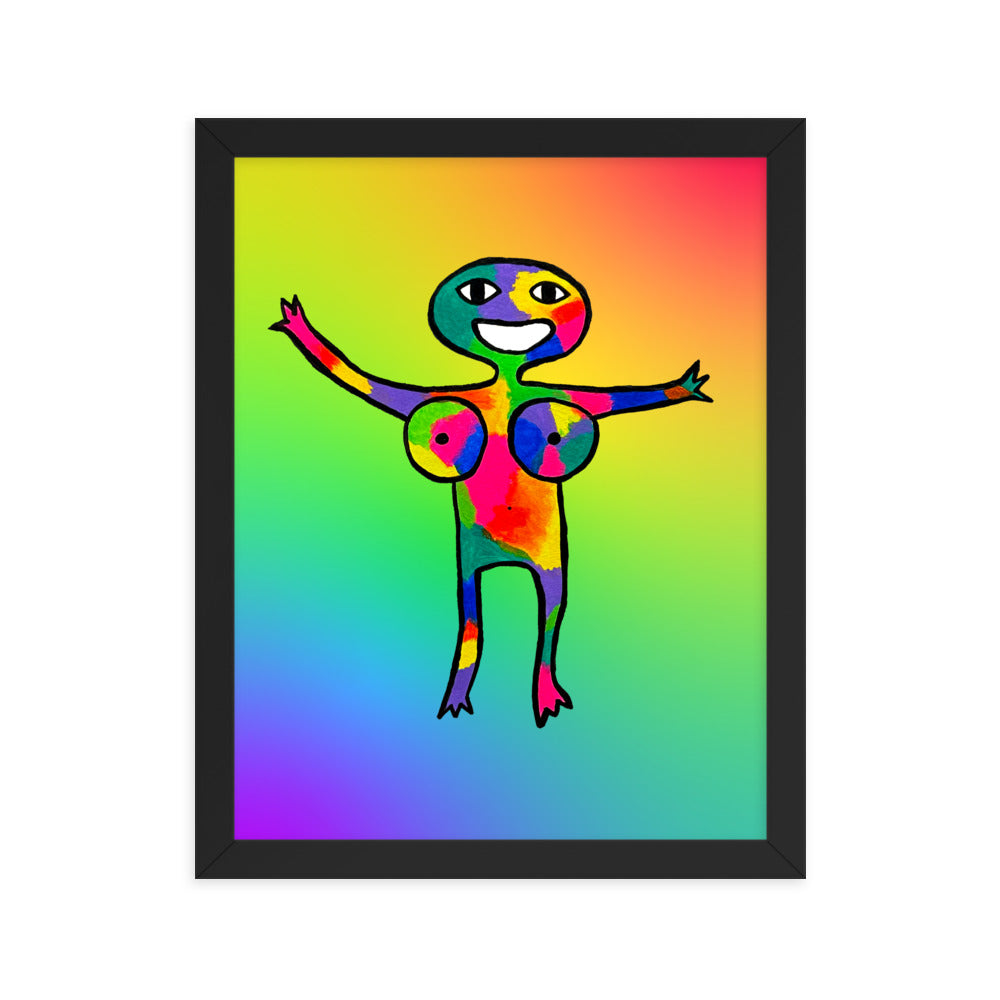 PRIDE framed print